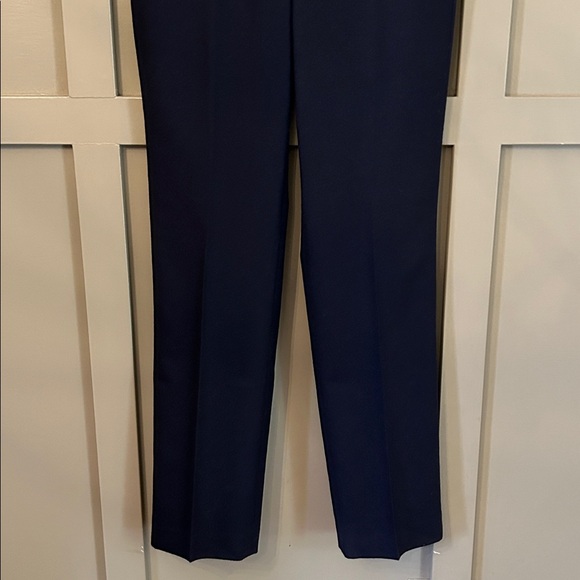 J. Crew Favorite Fit Trouser Pants Wool Navy Blue Size 2 - Picture 4 of 7
